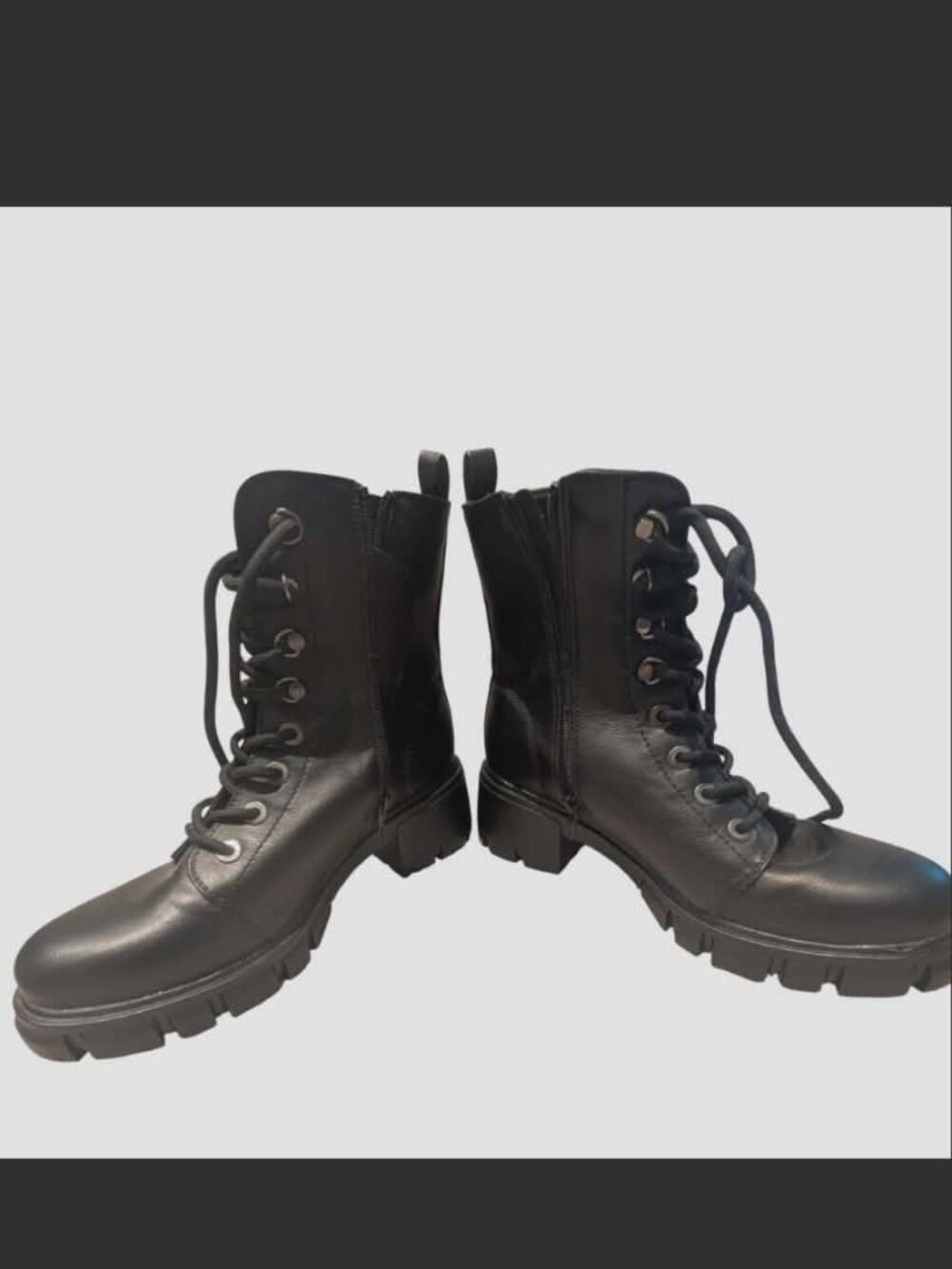 MIA | Black Platform Combat Boots | 8.5 - Picture 2 of 3